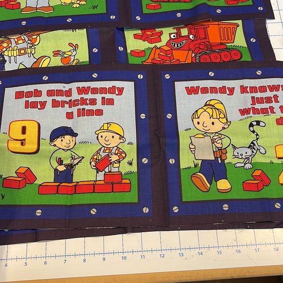 Bob the Builder Cotton Fabric Book Panel - Picture 4 of 9